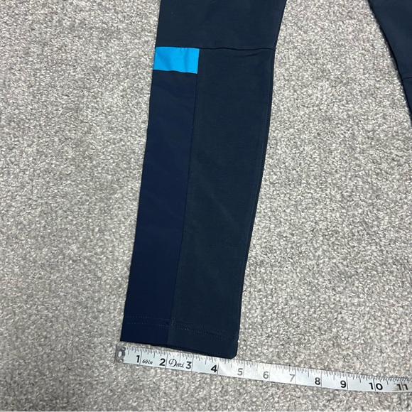 Adidas Leggings Women Small Navy Blue Wind Tight Performance Mid Rise Dt9365 NEW - Picture 3 of 10